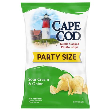 Save On Cape Cod Kettle Cooked Potato Chips Sour Cream Onion Party