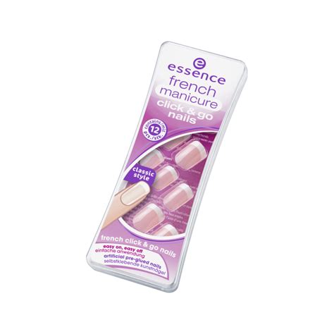 Essence French Manicure Click Go Nails Sztuczne Paznokcie Glamiss