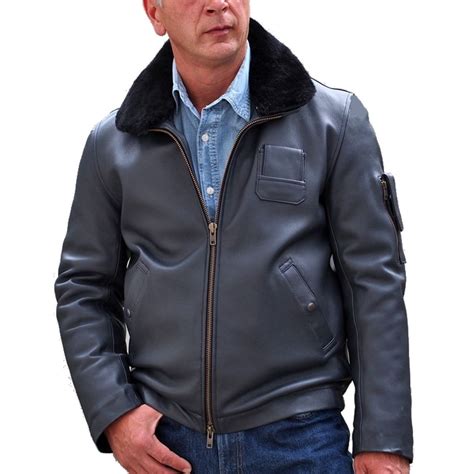 Blouson cuir pilote armée de l air bleu Fashion Cuir La Redoute