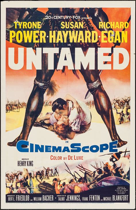 Untamed 20th Century Fox 1955 One Sheet 27 X 41 Adventure