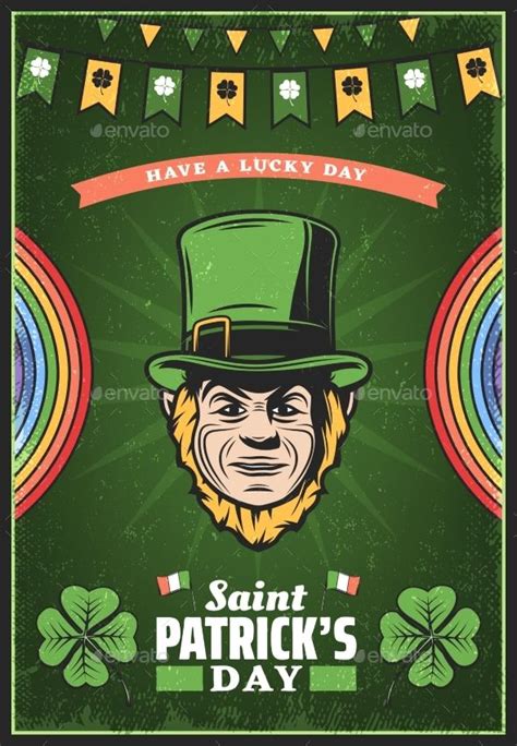 Vintage Colored St Patricks Day Poster St Patricks Day Wallpaper St