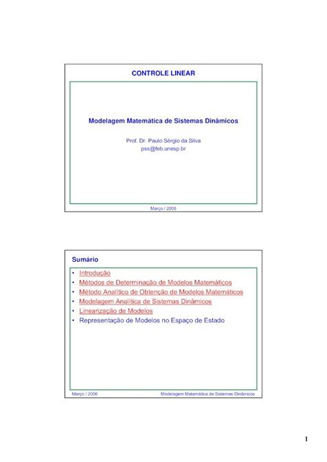 PDF Modelagem Matematica De Sistemas Dinamicos DOKUMEN TIPS