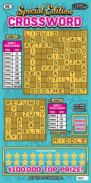 Texas Lottery Scratch Tickets Details