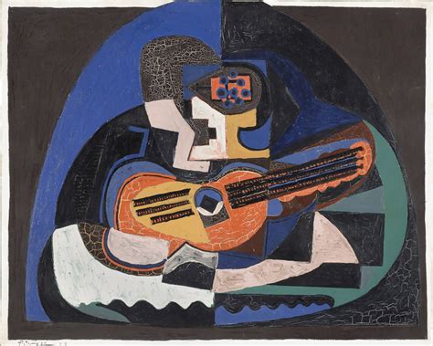 Pablo Picasso Spanish Still Life With A Guitar And A