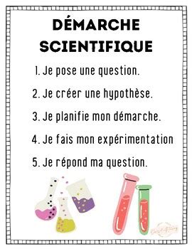 D Marche Et Rapport Scientifique By Obsessed With Teaching Tpt