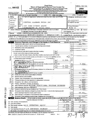 Fillable Online Instructions For Form Return Of Organization Exempt