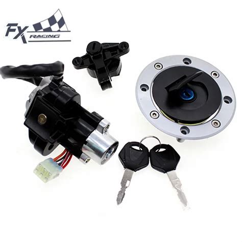 12V Motorcycle Ignition Switch Gas Cap Fuel Tank Cover Seat Lock Key