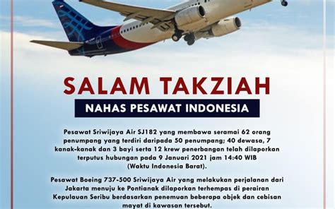 Tragedi Pesawat Sriwijaya Air Sj Indonesia Muslim Care Global