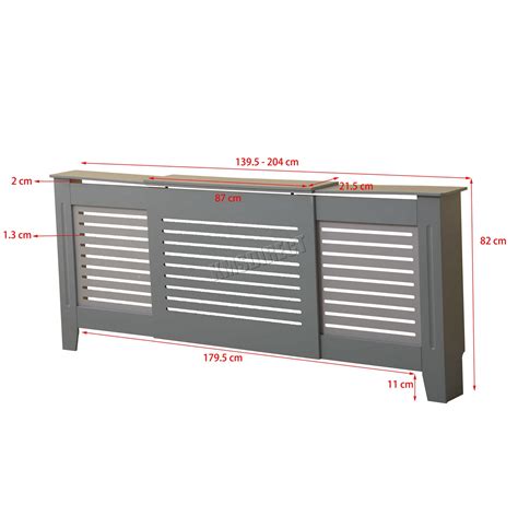 WestWood Radiator Cover - White Or Grey Wooden Radiator Wall Shelves ...