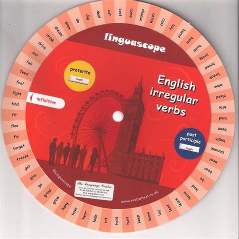 English Irregular Verb Wheel Language Centre