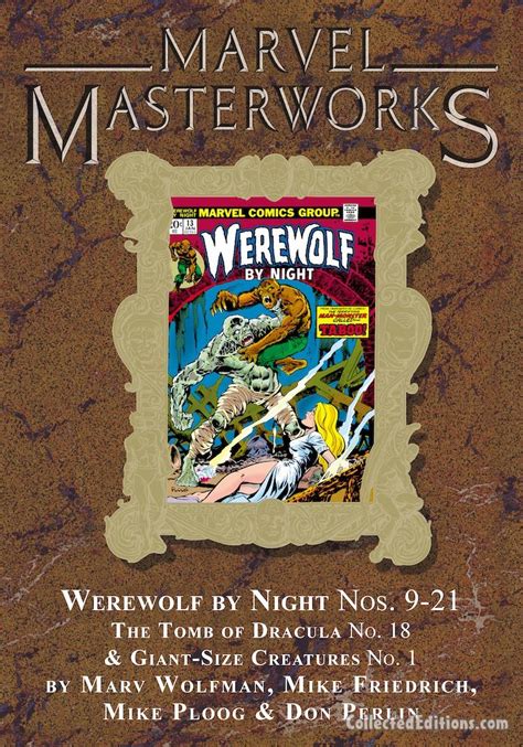 Marvel Masterworks Werewolf By Night Vol Hc Collected Editions