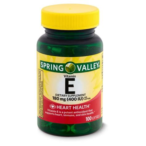 Jual Spring Valley Vitamin E Iu Softgels Shopee Indonesia