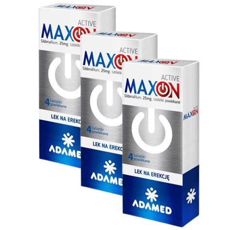 Maxon Active 25 mg 4 tabletki Na potencję 14662580686 Allegro pl