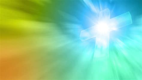 Religious Worship Abstract Background Cross Colourful Stock Footage