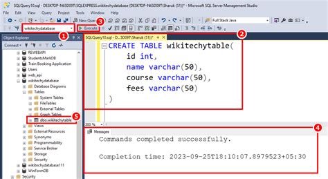 Sql Create Table Creating Table In Sql