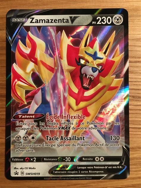 D Crypter Imagen Carte Pok Mon Zamazenta V Prix Fr Thptnganamst