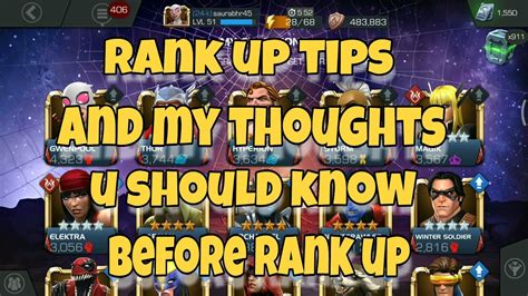 Mcoc Things To Know Before Doing Rank Up My Thoughts Marvel Contest Of Champions Youtube