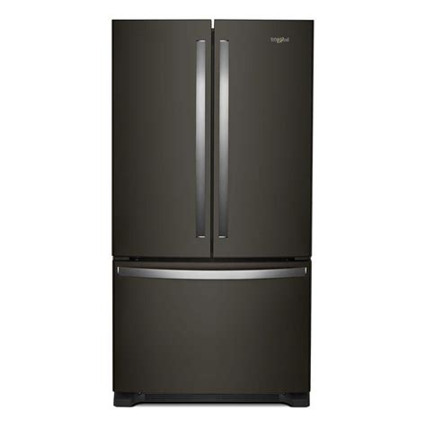 Whirlpool 25.2 cu. ft. French Door Refrigerator in Fingerprint ...