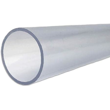 Well2wellness PVC Tubo 50mm PVC Tubo 50mm 10 Bar Transparente 1 Metro