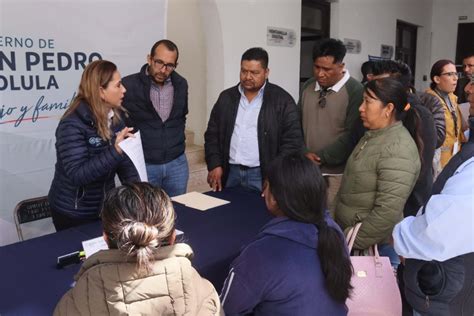 Paola Angón entrega terreno para construir escuela en San Pedro Cholula