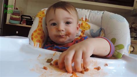 20 Funny Messy Babies Eating Compilation 2018 Youtube