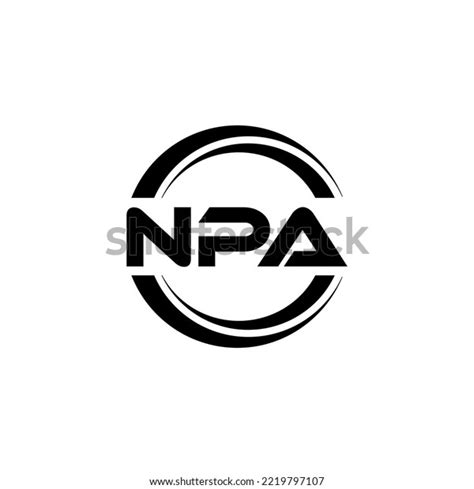 Npa Letter Logo Design Illustration Vector Stock Vector Royalty Free