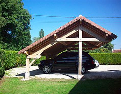 Carport Bois Tbpe Terrasse Bois Pavage Environnement