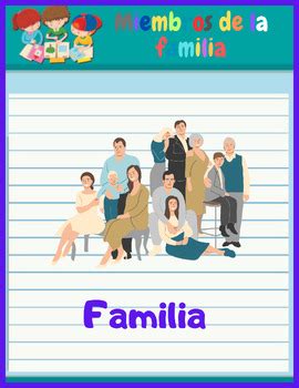 Spanish Family Members Flashcards Flashcards: Worksheet, For Special Education