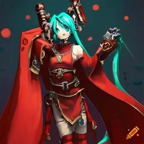 Warhammer 40k Tech Priest Explorator Fusion With Hatsune Miku In