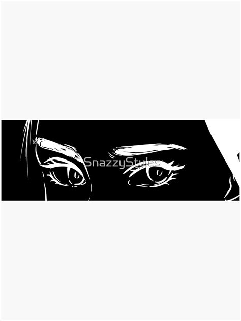 "Anime Girl Eyes - Black and White - Japanese Style Anime Art" Poster for Sale by SnazzyStyles ...