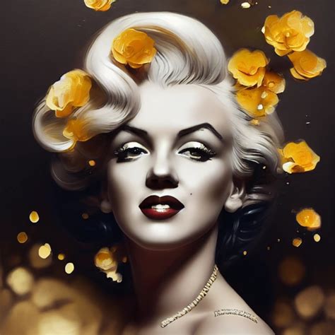 Marilyn Monroe Breathtaking Baroque Beauty Full Head Midjourney