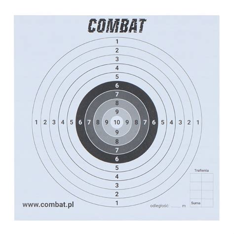 Tarcze Strzeleckie Combat 14 X 14 Cm 100 Szt PPHU Rosomak