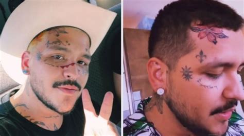 Los Tatuajes De Christian Nodal En La Cara ¿cuántos Lleva Y Cómo Se