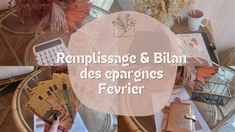 REMPLISSAGE ET BILAN DES EPARGNES FEVRIER Système des enveloppes