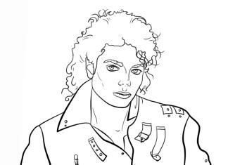 Michael Jackson Para Imprimir Y Colorear En L Nea