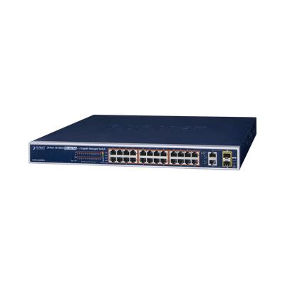 PLANET FGSW 2624HPS Switch Administrable De 24 Puertos 10 100TX PoE Y 2