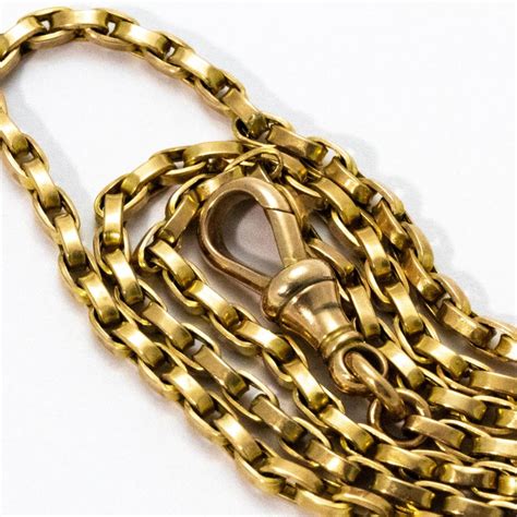 Victorian 9 Carat Gold Chain Necklace At 1stdibs 9 Carat Gold