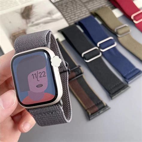 Pulseira Elástica Trançadora De Nylon Para Relógio Apple 49mm Ultra