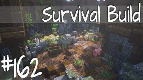 Minecraft Survival Build 162 Mehr Bibliotheksgarten Und Bau Der