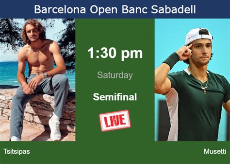 How To Watch Tsitsipas Vs Musetti On Live Streaming In Barcelona On