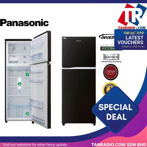 Panasonic Econavi Inverter Fridge NR BL308PK 296L Shopee Malaysia