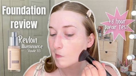 Revlon Illuminance Foundation Review And Wear Test Shade 113 Youtube