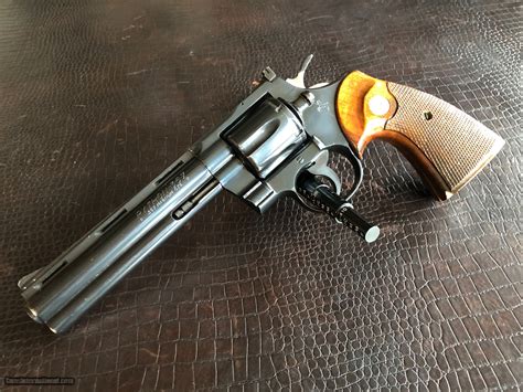 Colt Python 357 Magnum 6” Barrel Wood Grips Crisp Action