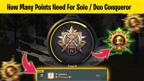 How Many Points Need For Solo Duo Conqueror Solo Conqueror Tips