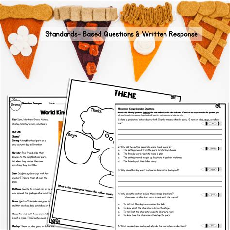 November Differentiated Reading Passages 4th 5th Grade MagiCore