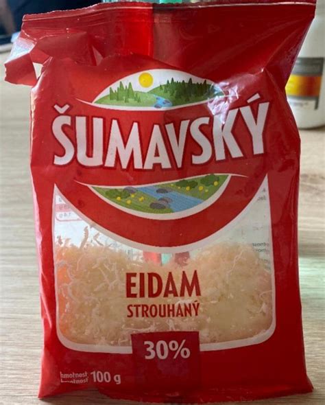 Сыр Eidam 30% Šumavský - калорийность, пищевая ценность ⋙ ...