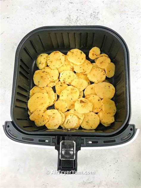 Air Fryer Sliced Potatoes Potato Slices Air Fryer Yum