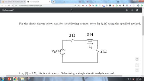 Electrical Circuits Solved Problems Pdf Circuit Diagram