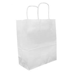 Bolsa Papel Kraft Blanca Con Asas G M X Cm Uds