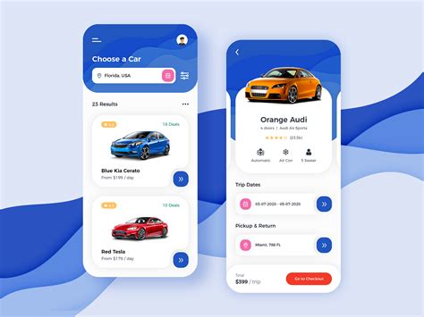 Car Rental App Design Behance